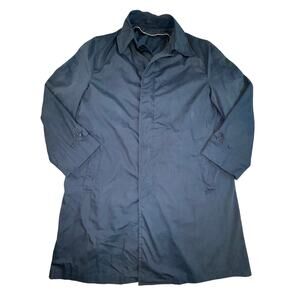 Vintage English Squire 70s Duluth Men's Size 42 Navy Trench Coat